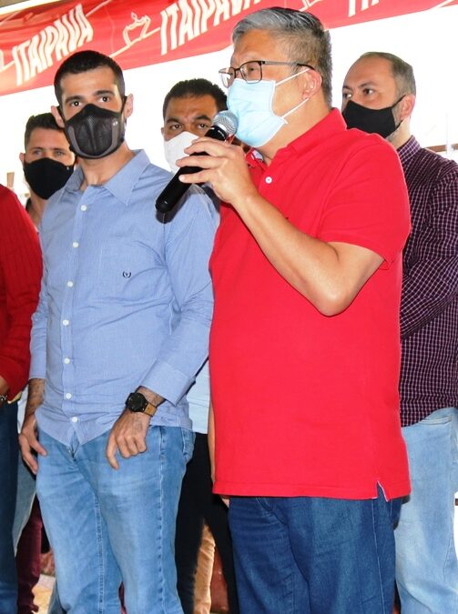 Prefeito Dr. Nakano e deputado Alexandre Leite anunciam obras na cidade