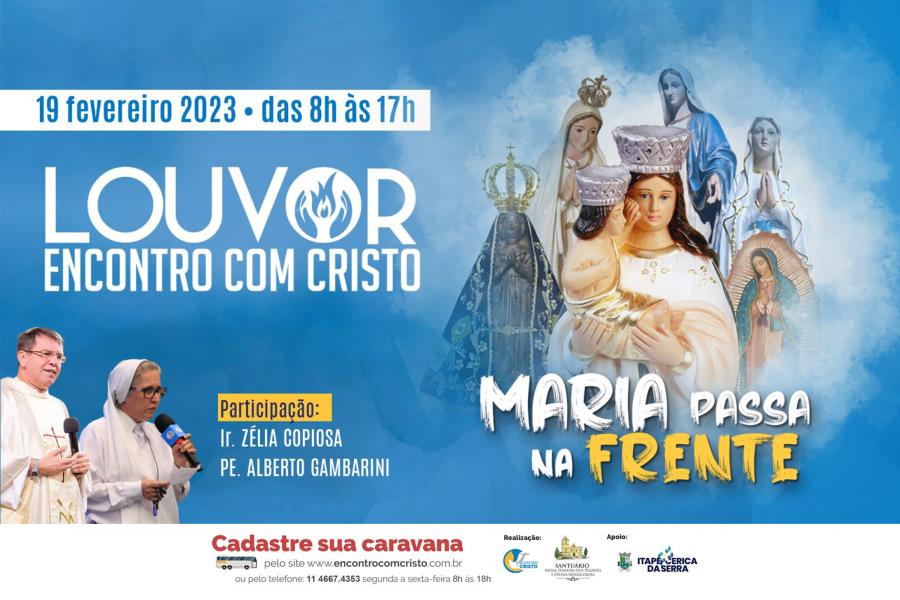 Louvor Encontro com Cristo acontece no domingo de carnaval