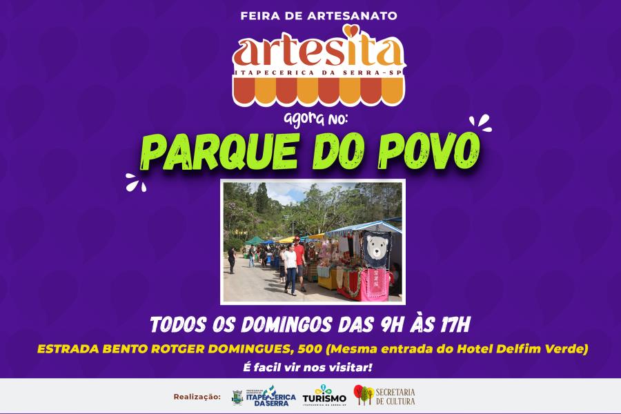 Todo domingo tem Artesita no Parque do Povo