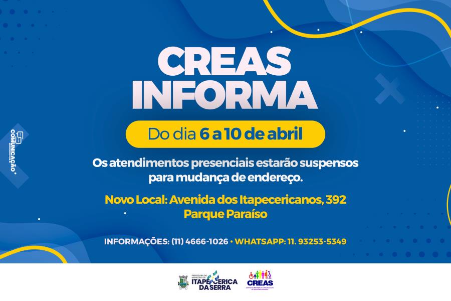 CREAS de Itapecerica da Serra mudará de endereço