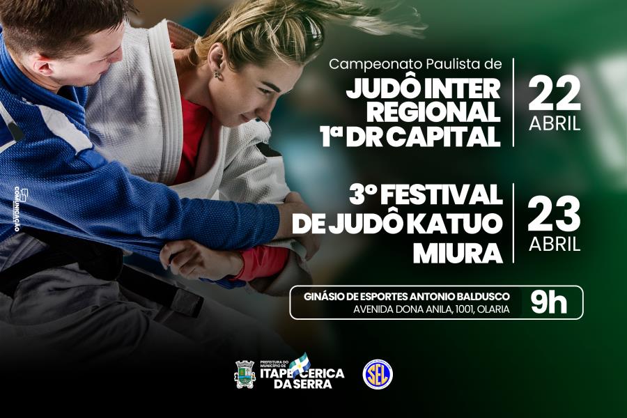 Fim de semana será marcado por eventos de Judô no Ginásio de Esportes