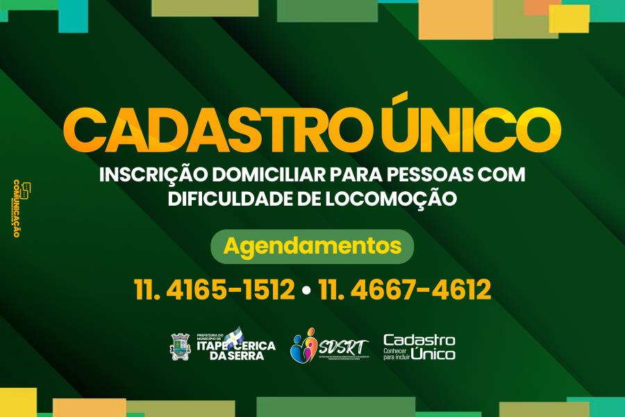 CadÚnico faz inscrição domiciliar para pessoas com dificuldade de locomoção