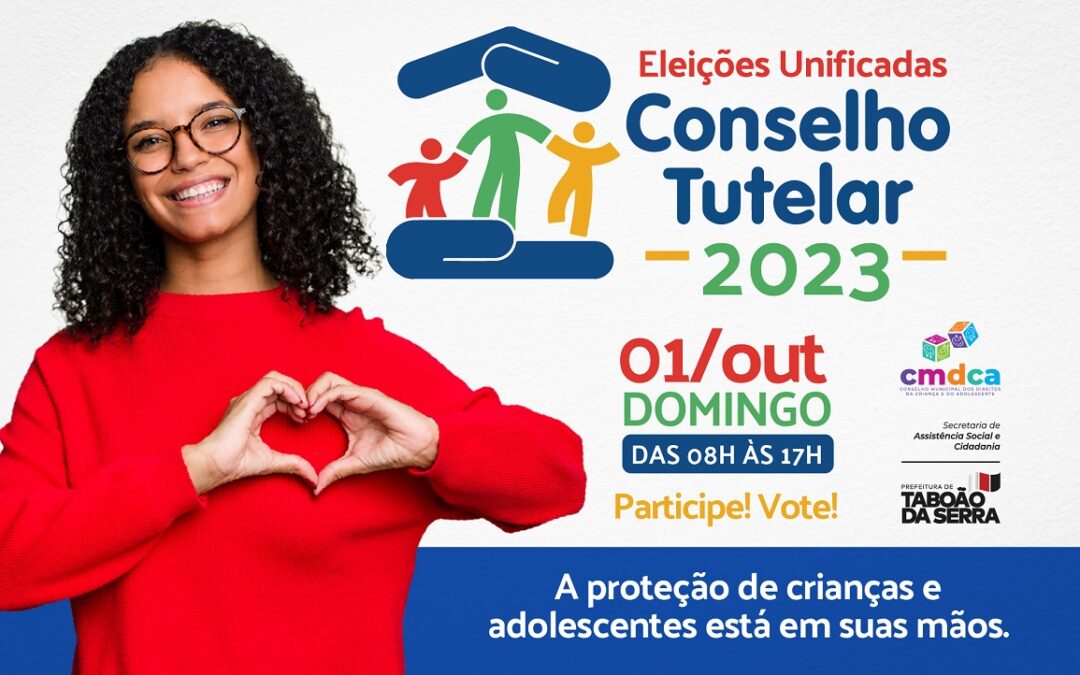Eleição para o Conselho Tutelar de Taboão da Serra acontece em 01 de outubro