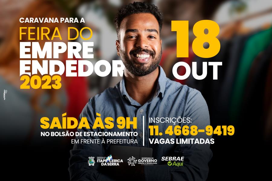Feira do Empreendedor 2023: Prefeitura e Sebrae Aqui proporcionam transporte para o evento