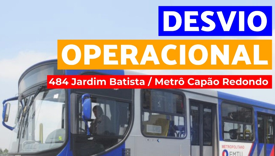 Mudança na linha 484 começa a partir de 12/9; veja trajeto
