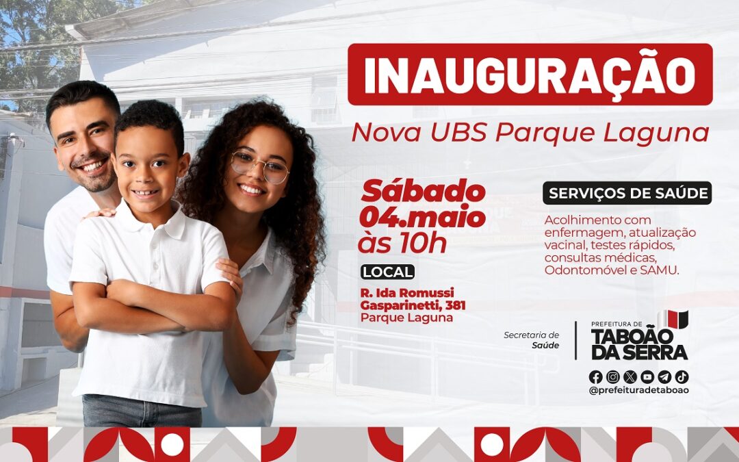 Governo Aprígio entrega nova UBS Parque Laguna neste sábado, 4 de maio