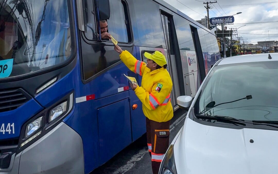 Prefeitura de Taboão da Serra realizou campanha de segurança viária Maio Amarelo