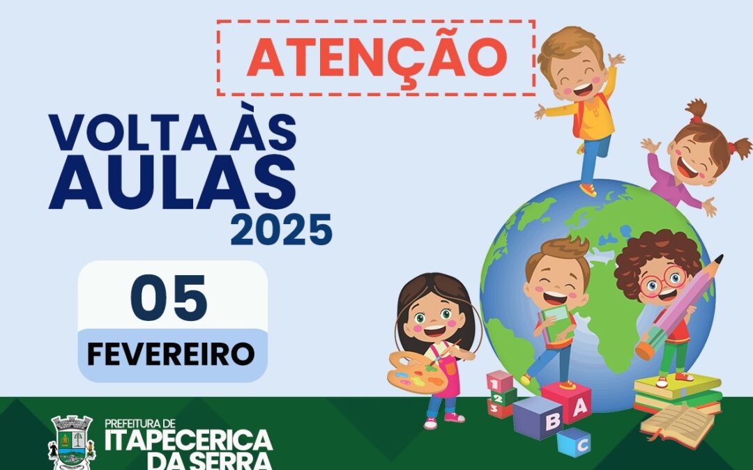 Aulas na Rede Municipal de Itapecerica da Serra começam no dia 5 de fevereiro com expectativa de novo ano letivo repleto de aprendizado