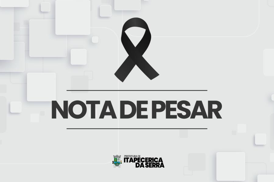 NOTA DE PESAR