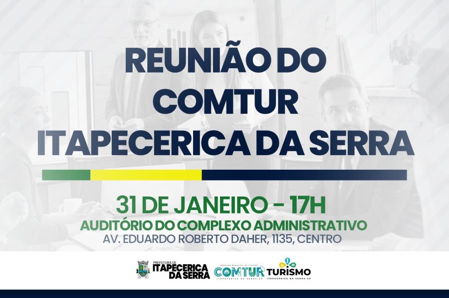 COMTUR realiza reunião nesta sexta-feira (31)