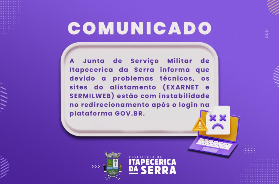 COMUNICADO – Junta de Serviço Militar