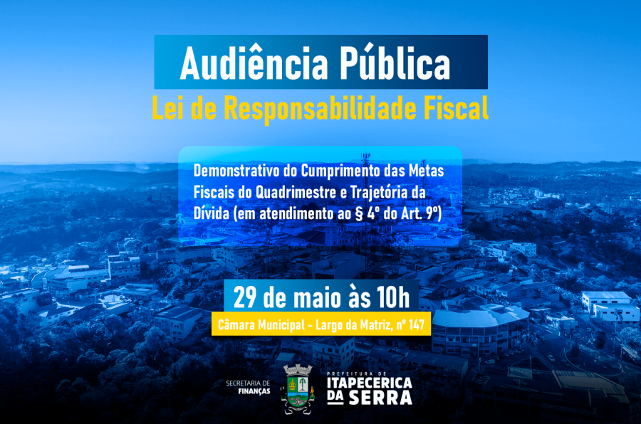 Audiência Pública – Lei de Responsabilidade Fiscal