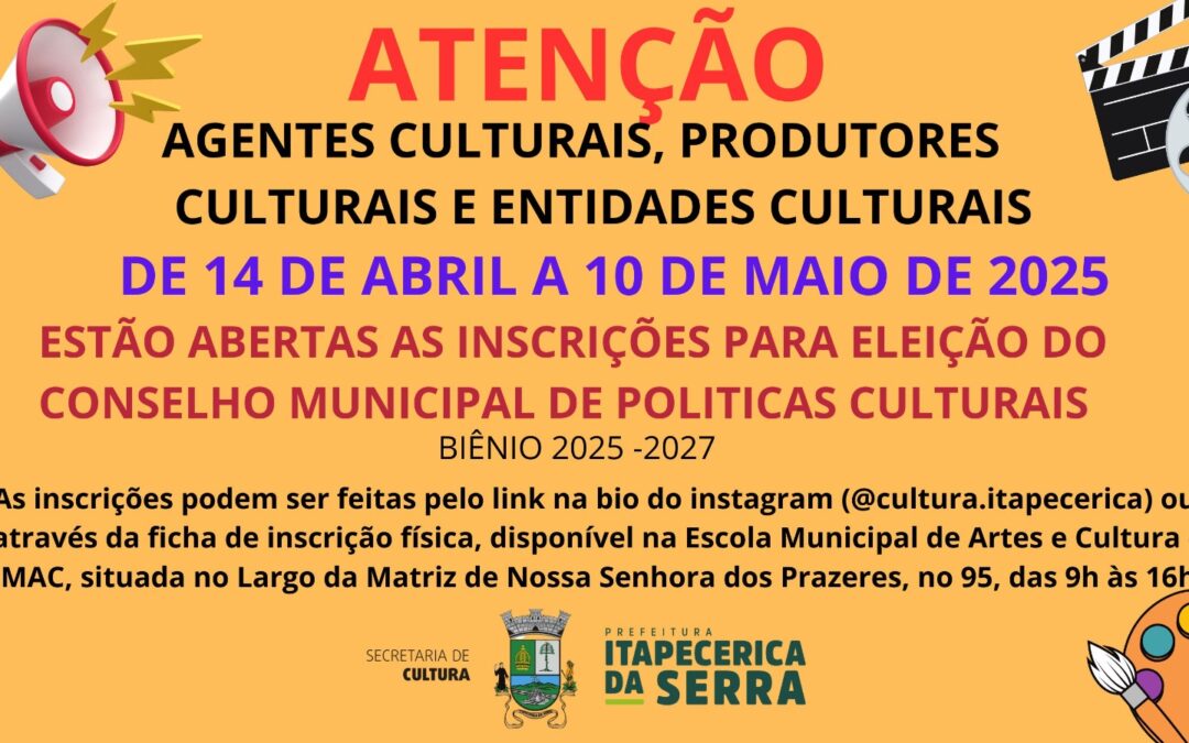 Eleição para o Conselho Municipal de Políticas Culturais