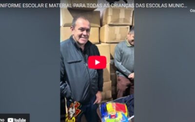 UNIFORME ESCOLAR E MATERIAL PARA TODAS AS CRIANÇAS DAS ESCOLAS MUNICIPAL DE SÃO LOURENÇO DA SERRA NO GOVERNO FELIPE SEME AMED
