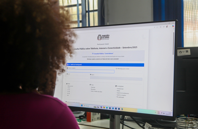 Taboão da Serra lança consulta pública on-line sobre telefonia, internet e conectividade