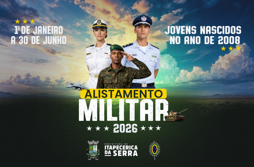 Alistamento Militar 2026: Prefeitura de Itapecerica da Serra orienta jovens sobre o processo