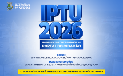 IPTU 2026: Disponível no Portal do Cidadão