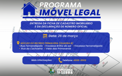 Prefeitura de Itapecerica da Serra realiza entrega de cadastro imobiliário e número oficial no Recreio Primavera