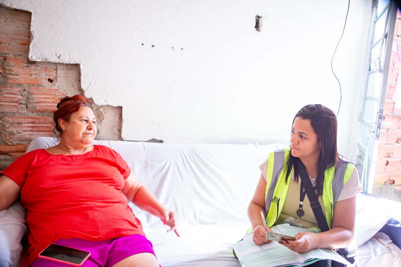 Equipe da SAS visita cerca de 50 famílias pela iniciativa Cadastro em Ação