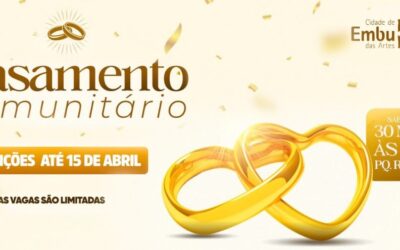 Prorrogadas até 15/4 as inscrições para o Casamento Comunitário