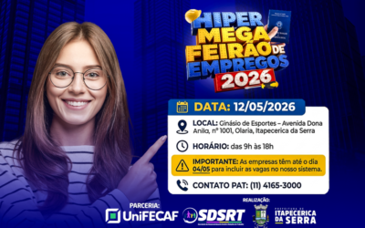 Itapecerica da Serra realiza Feirão de Empregos com mais de 10 mil vagas em maio