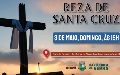 Itapecerica da Serra celebra a tradicional Reza de Santa Cruz na Praça do Cruzeiro neste domingo