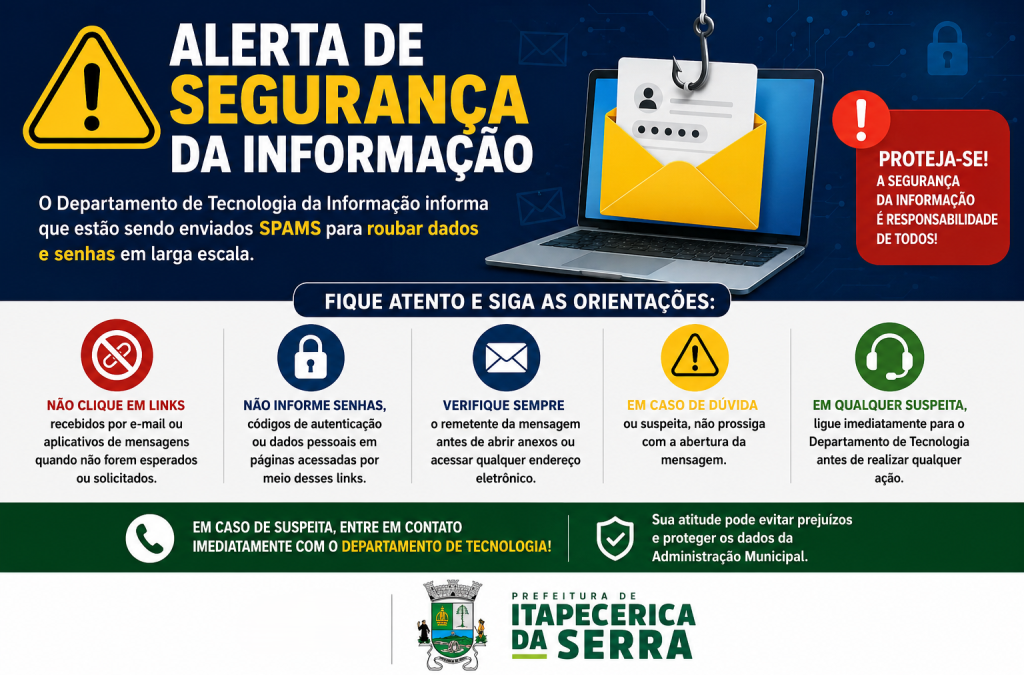 COMUNICADO – Departamento de Tecnologia da Informação