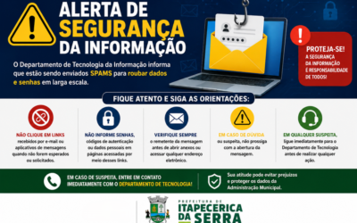 COMUNICADO – Departamento de Tecnologia da Informação