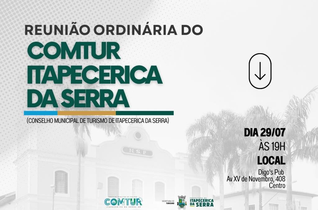 COMTUR realiza reunião ordinária para discutir ações de turismo e eventos em Itapecerica da Serra