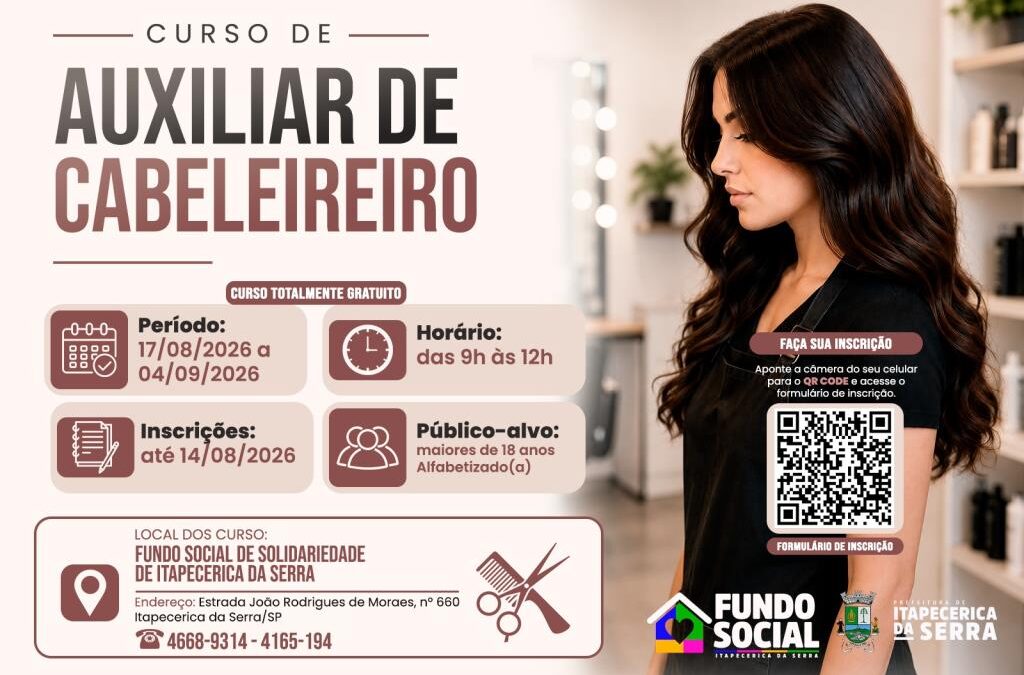 Prefeitura oferece Qualificação Profissional