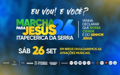 Marcha para Jesus 2026 é lançada oficialmente em Itapecerica da Serra