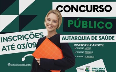Autarquia de Saúde abre concurso para diversos cargos