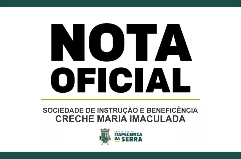 NOTA OFICIAL